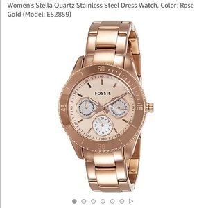 Fossil Stella Quartz Stainless Steel Watch